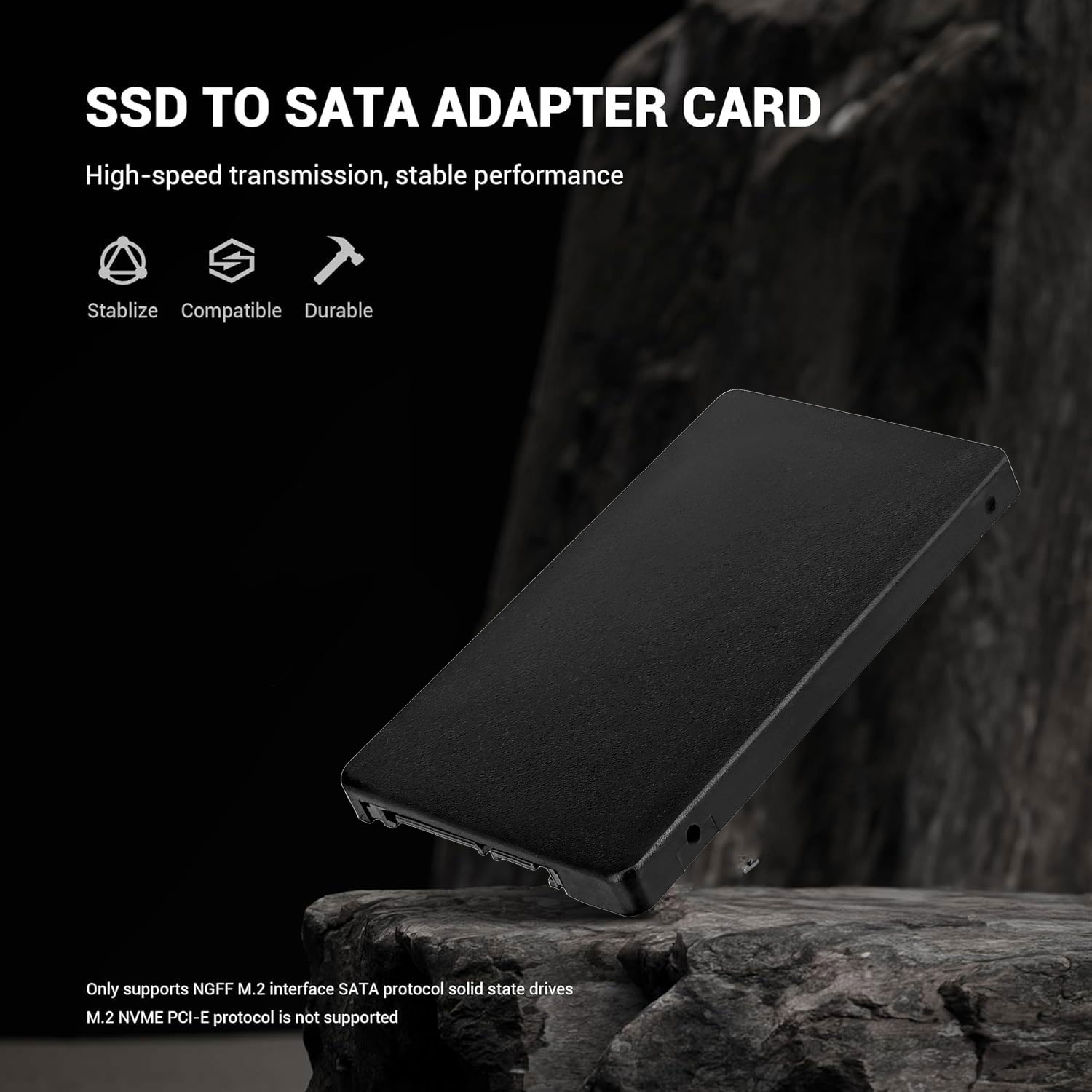 XIEDE M.2 SATA SSD NGFF to 2.5 inch SATA Adapter Card Enclosure 7mm - M2N25