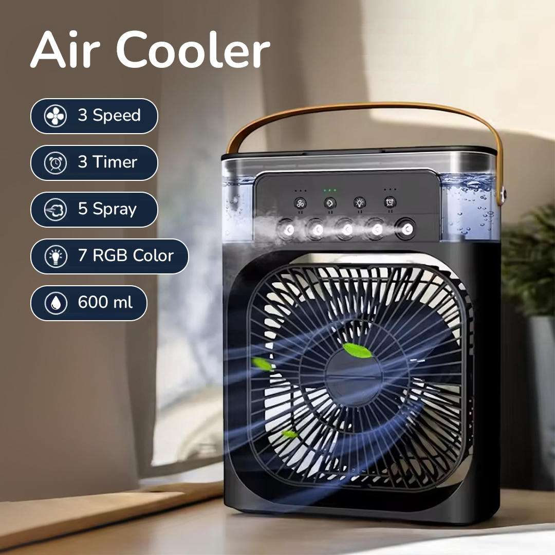 Mabron Air Cooler Mini Fan AC 3 Speed Kipas Penyejuk Ruangan 600ml - MB-60