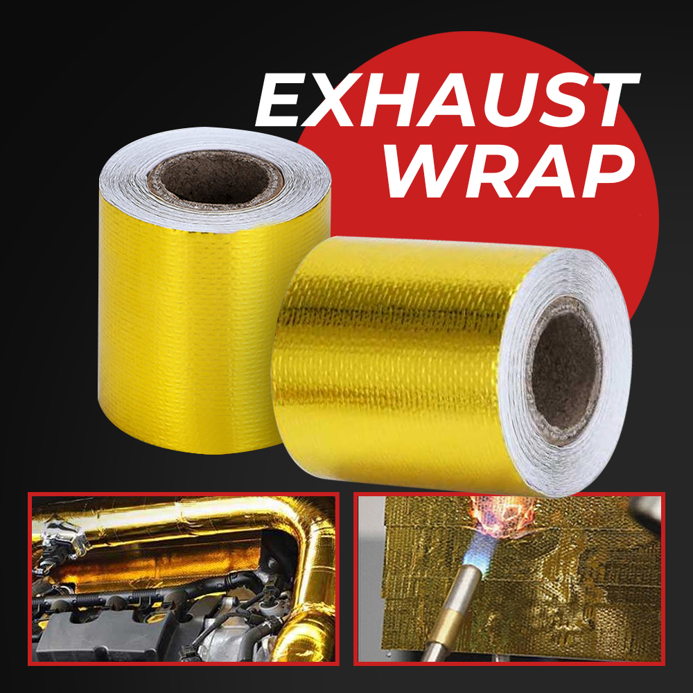VRacing Exhaust Wrap Lakban Peredam Panas Knalpot 5M 50mm - MD-1901