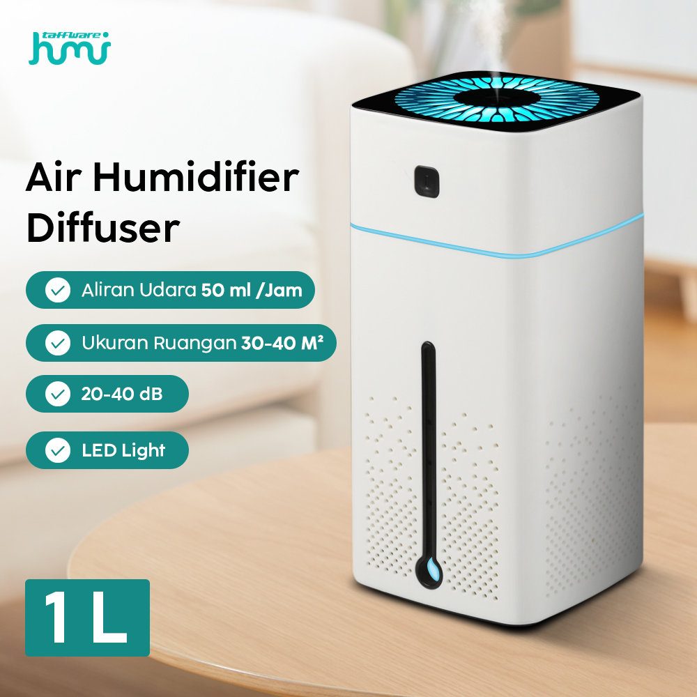 Taffware HUMI Air Humidifier Ultrasonic Aroma Diffuser RGB 1L - KS-600