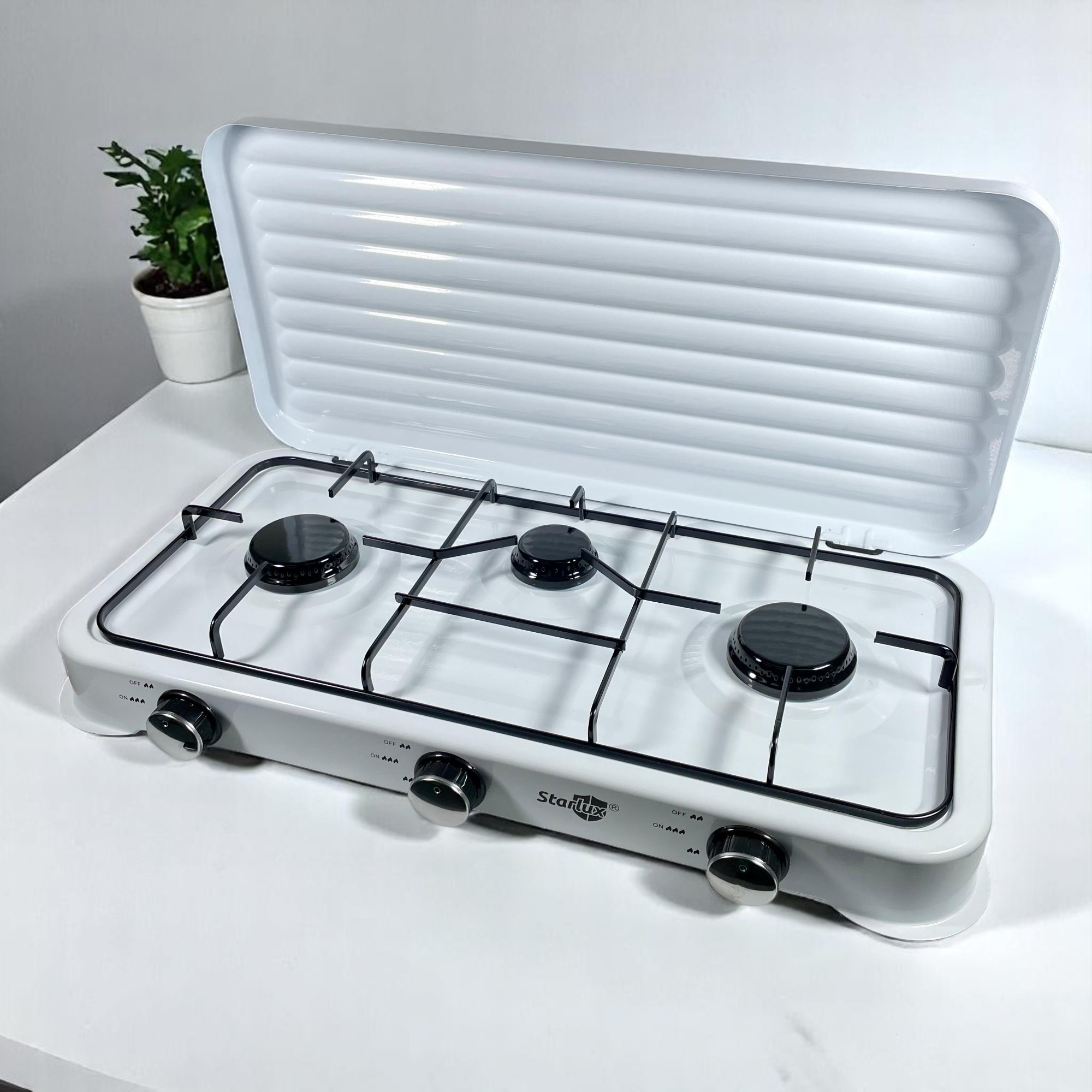STARLUX Kompor Gas Portable 3 Tungku Tabletop Camping Stove - SGS-6003