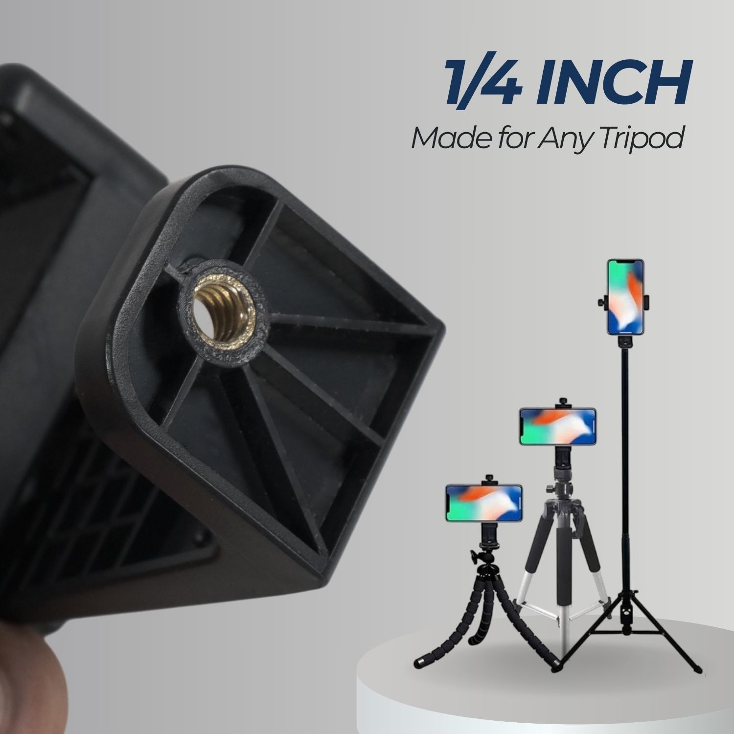 AIEACH Smartphone Clamp Bracket Holder Mount Tripod Monopod - F360