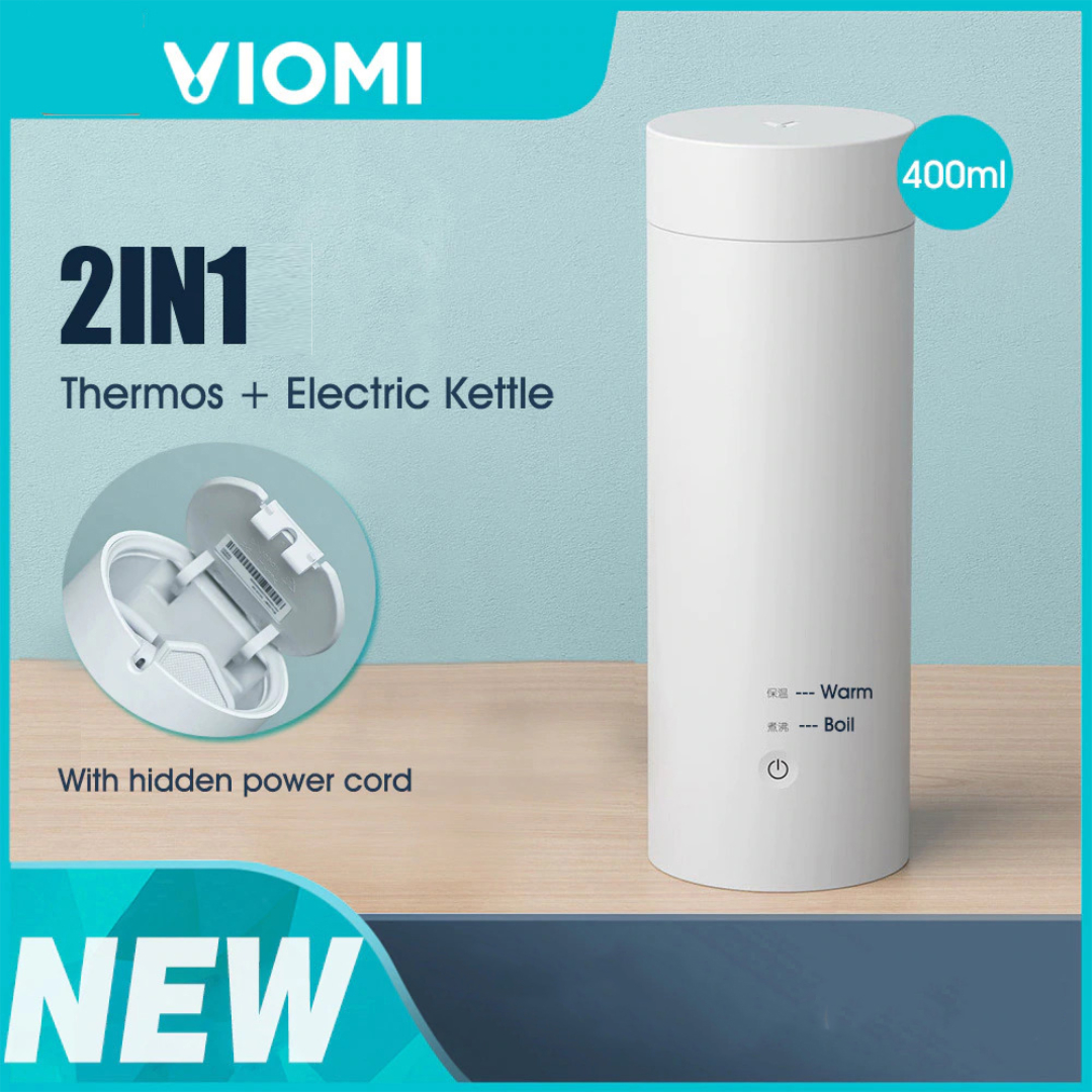 VIOMI Teko Listrik Bottle Cup Portable Stainless Steel 400ml 300W 220V - YM-K0401