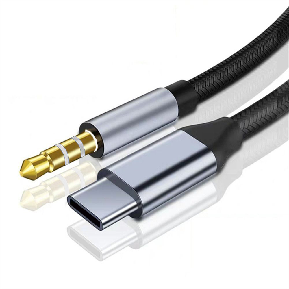 ChicRain Kabel Audio Speaker USB Type C to AUX 3.5mm Stable Signal 1M - CR-35