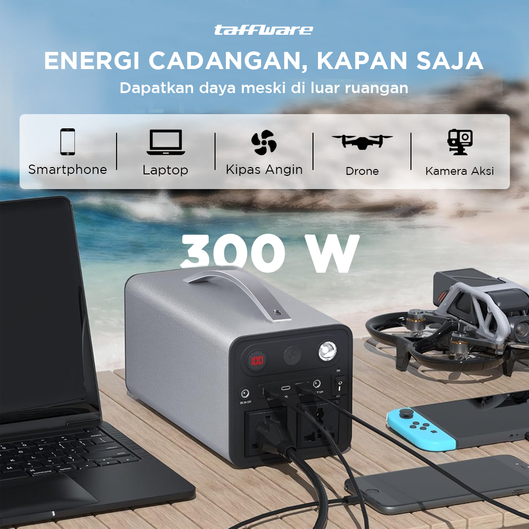 Taffware Power Supply Station Generator Portable 84000mAh 300W - OKD320A