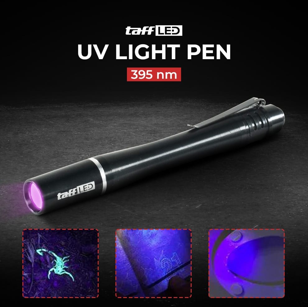 TaffLED Ultraviolet UV Light Pen Mini Senter LED 395nm - UV-10