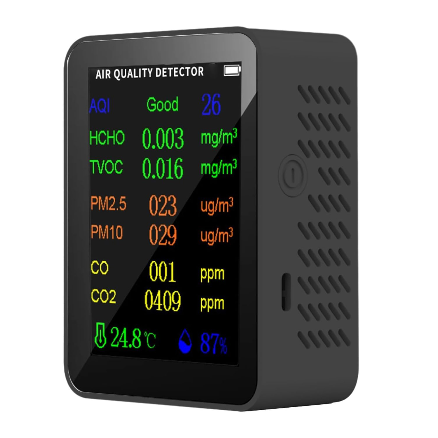 TX Air Detector Tester Kualitas Udara CO2 CO TVOC HCHO 10 in 1 - VT-10IN1