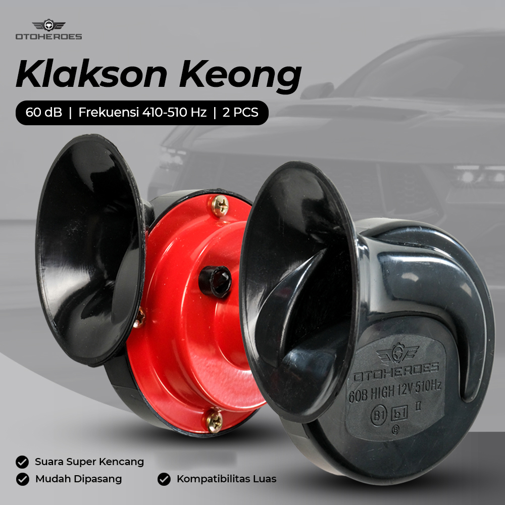 OTOHEROES Type R Klakson Keong Mobil Air Horn 12V 60dB 2 PCS - 60B
