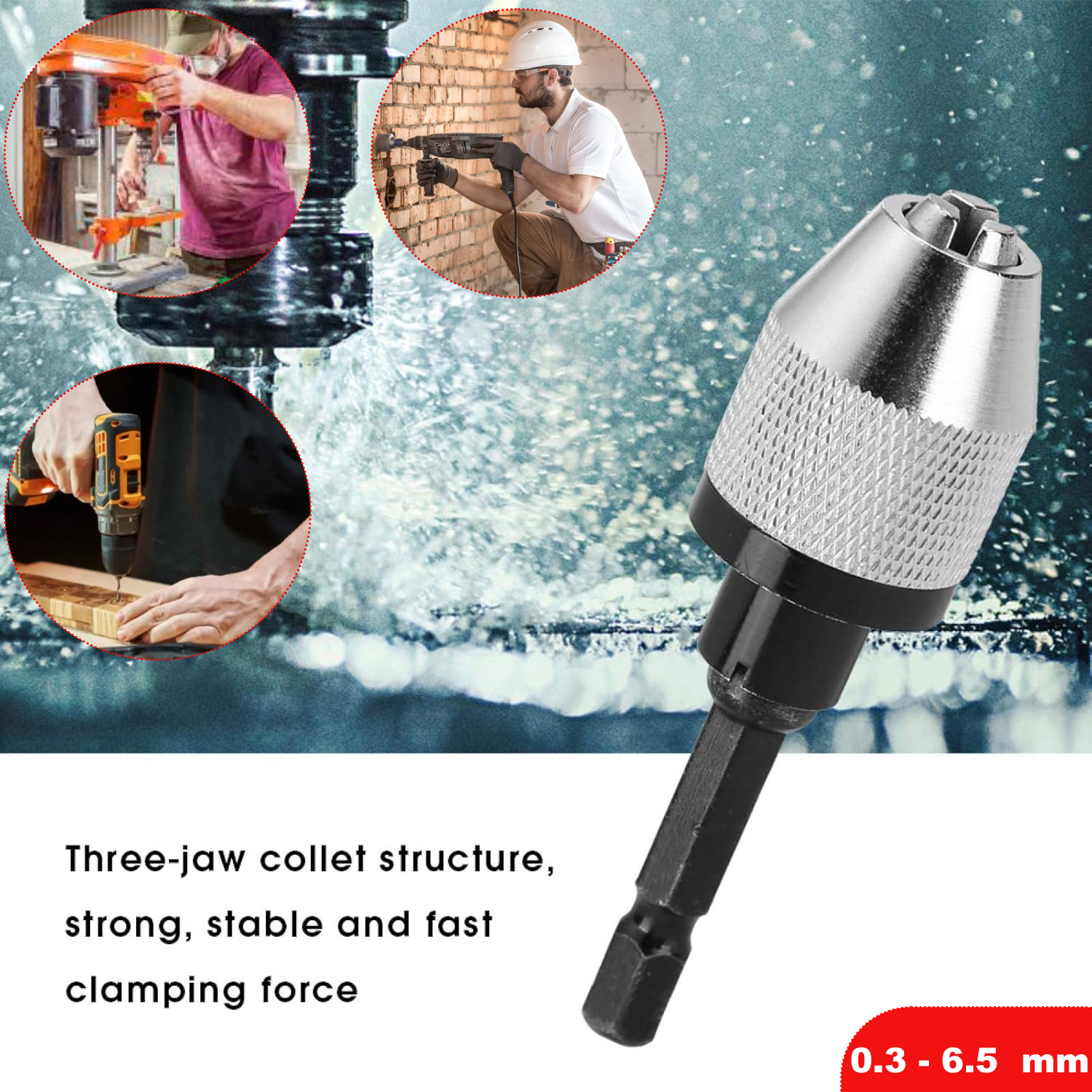 WREOW Penjepit Mata Bor Drill Bit Quick Change 1/4Inch Hex Shank - 2054A