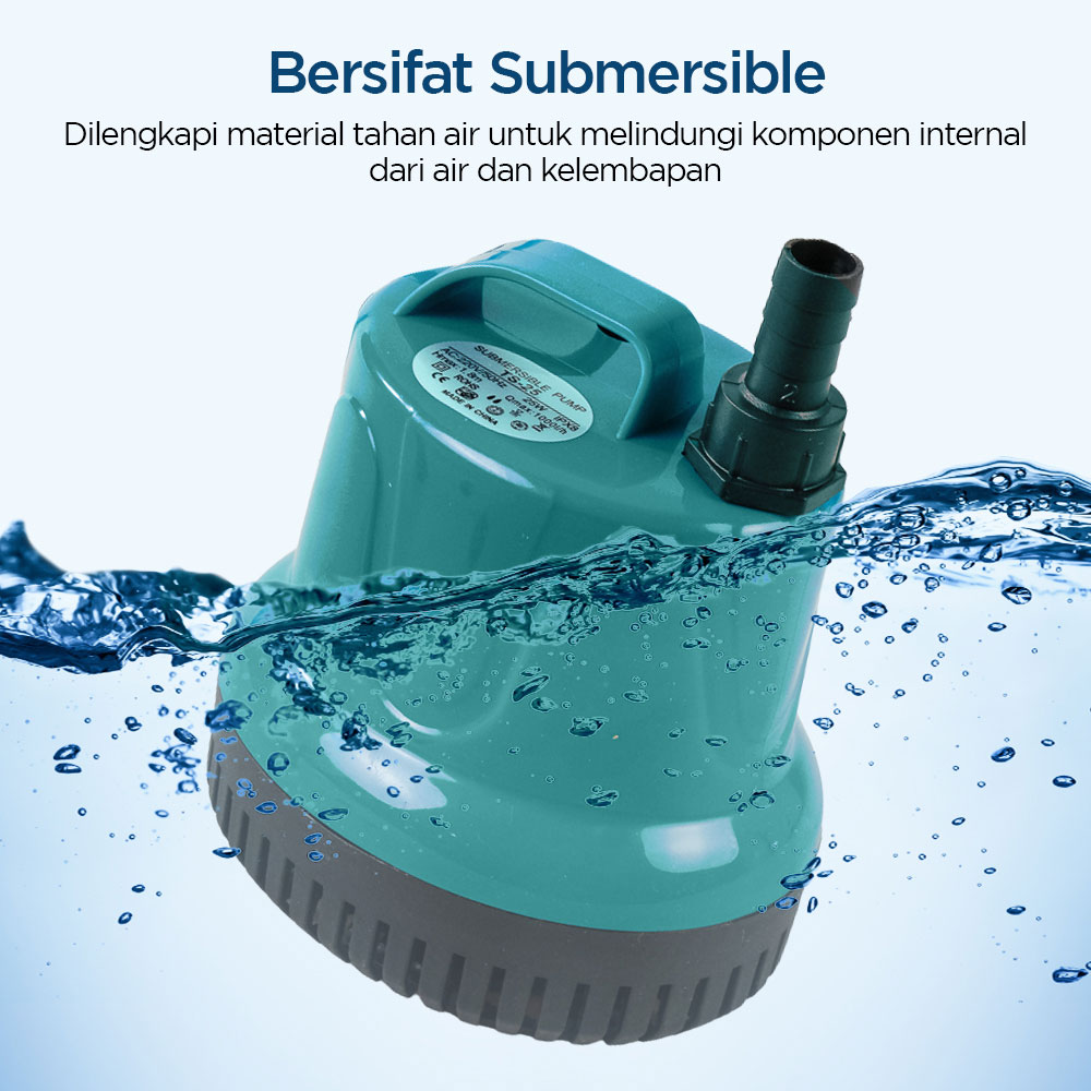 DONG HONG Pompa Air Aquarium Mini Submersible Pump EU Plug 220V IPX8 - DHP