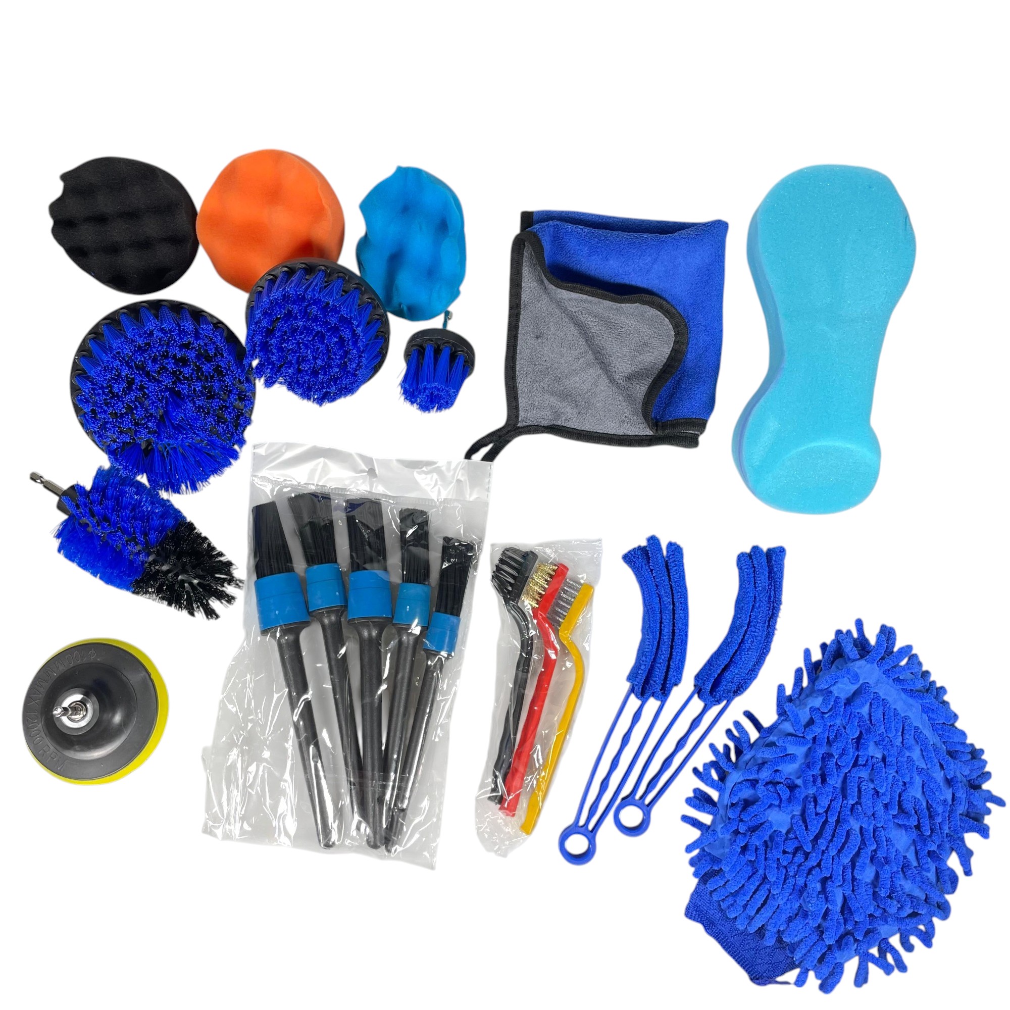 VIROS Set Sikat Poles Mobil Mata Bor 22in1 Detailing Polishing Brush - WRS-CS24