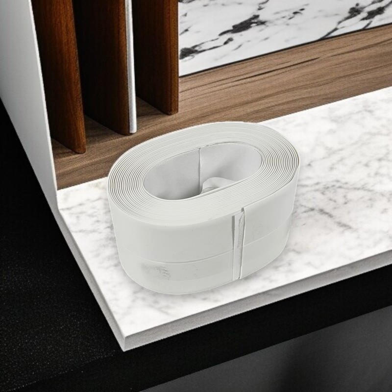 Mildew Sealing Strip Sticker PVC Dapur Kamar Mandi 3.7cmx3.2M