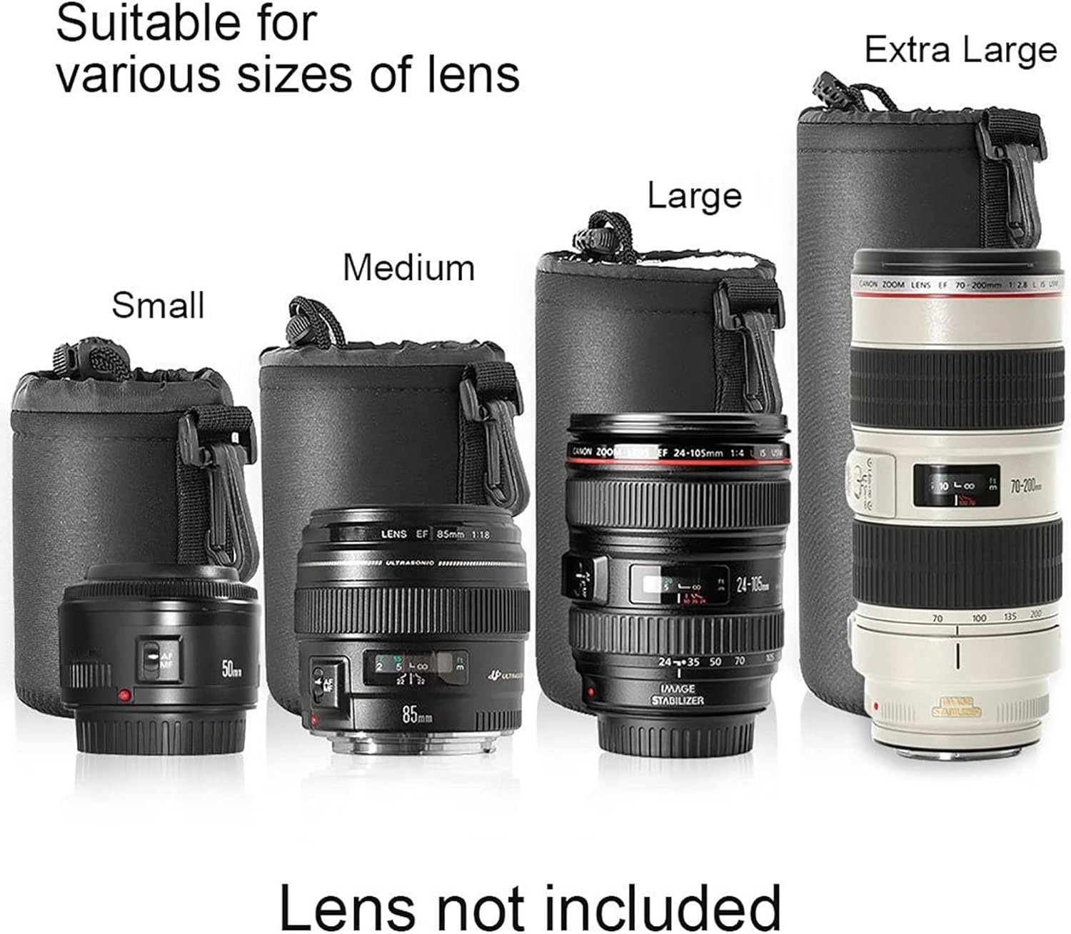 ZCAM Tas Serut Lensa Kamera DSLR 4 PCS - ZC121