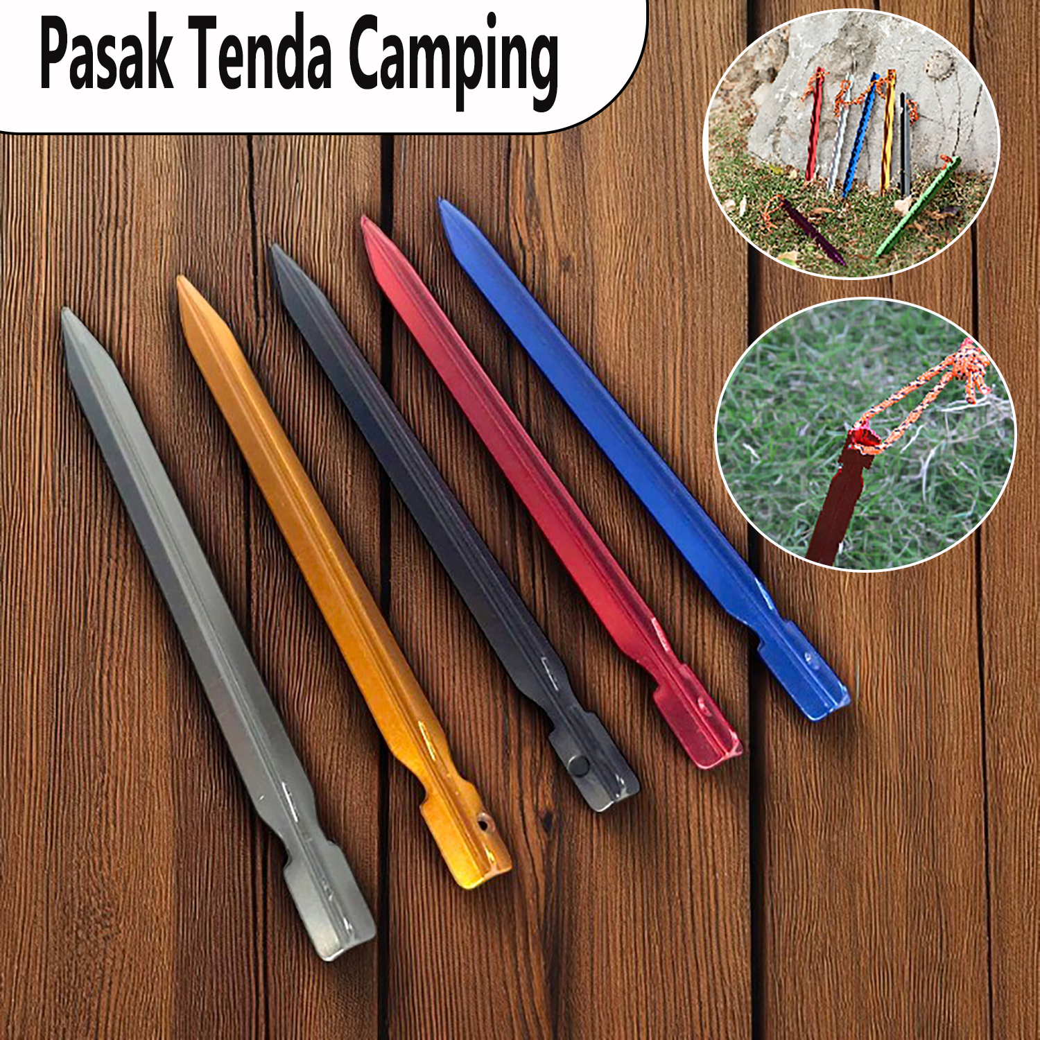 Meltalk Pasak Tenda Camping Tent Pegs Aluminium 18cm 1 PCS
