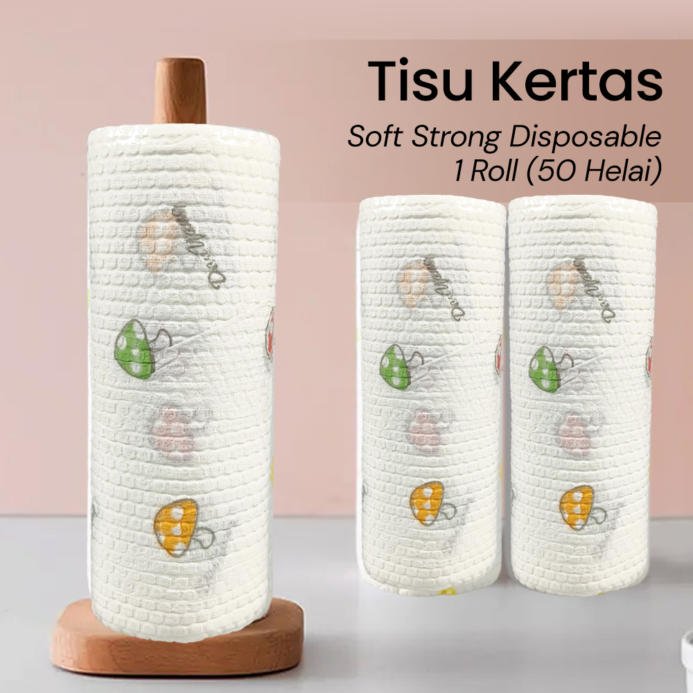 EOU HOME Tisu Kertas Soft Strong Disposable 1 Roll (50 Helai) - TA1242