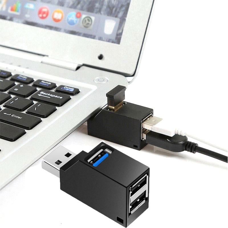 SIFREE Mini USB Hub Super Speed USB 3.0 3 Ports Upward - ZG163