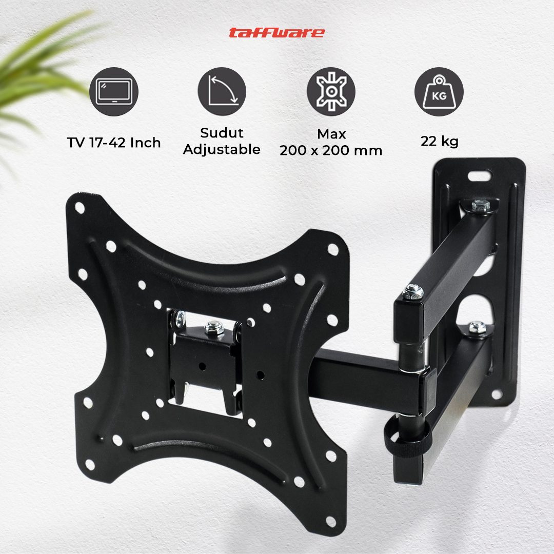 Taffware Bracket TV Telescopic VESA 200 x 200 for 17-42 Inch TV - X-200