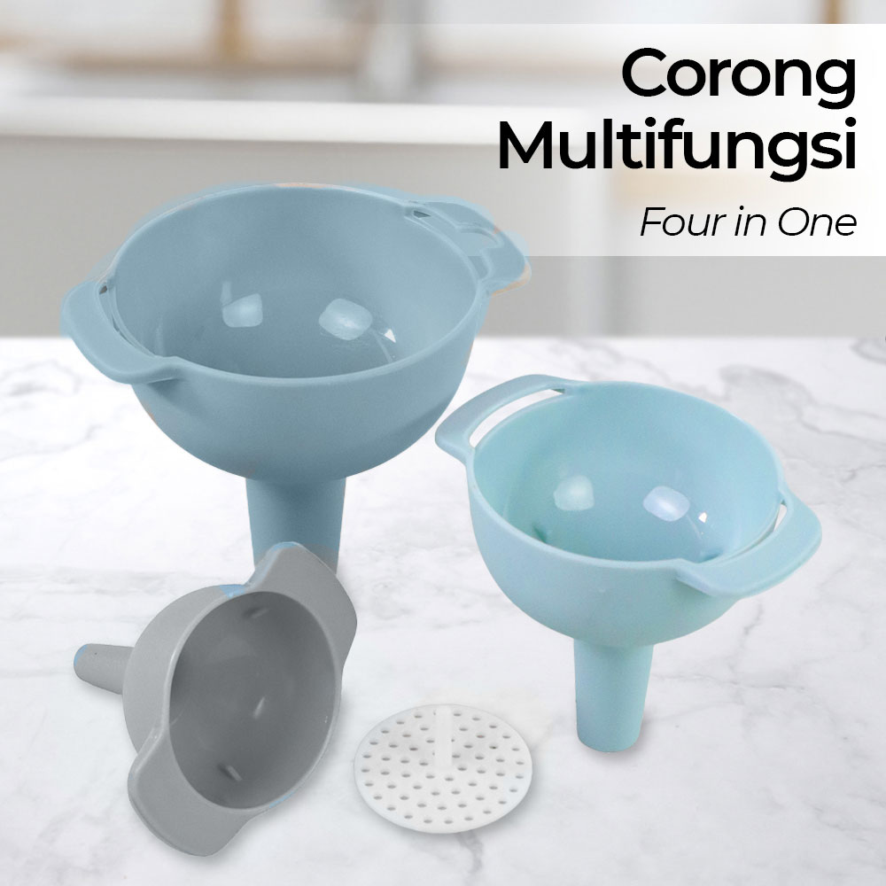 Carzkool Corong Multifungsi Four in One Funnel Set Plastic - KJ613