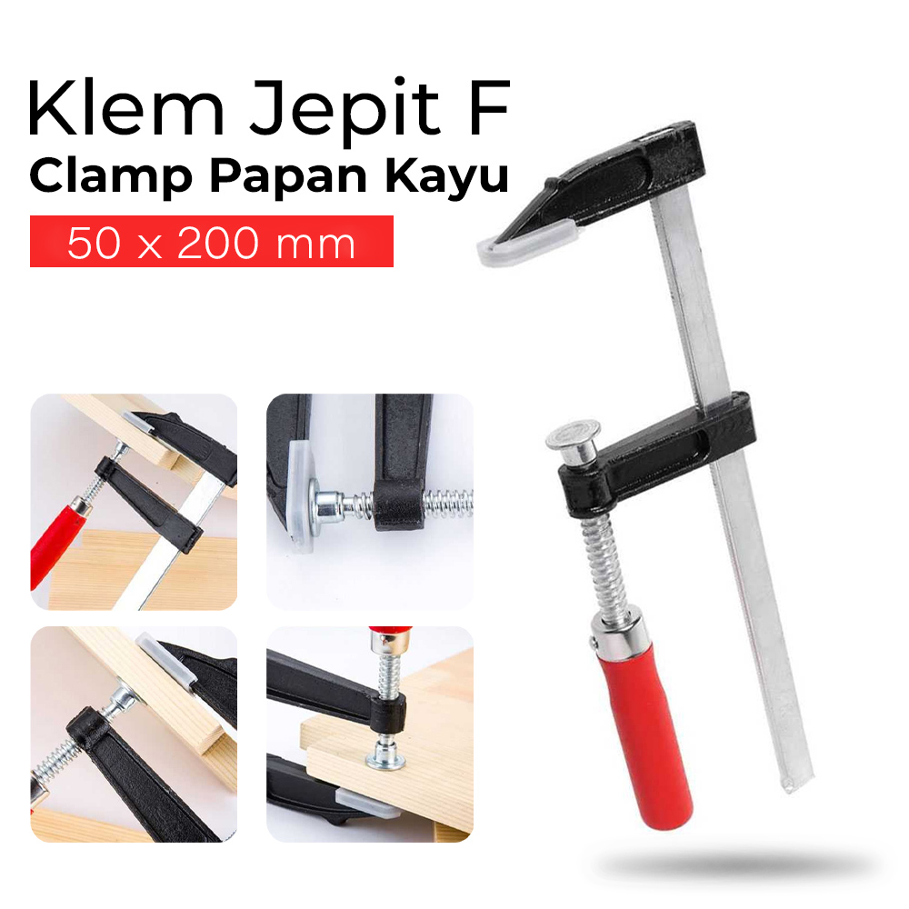 WORKPRO Klem F Clamp Jepit Papan Kayu Heavy Duty Woodworking - DEC04