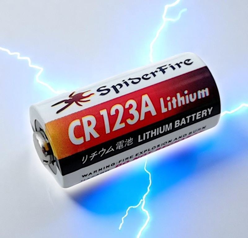 SpiderFire Baterai CR123A Li-Ion 3V 1300mAh 1 PCS - CWGM123A