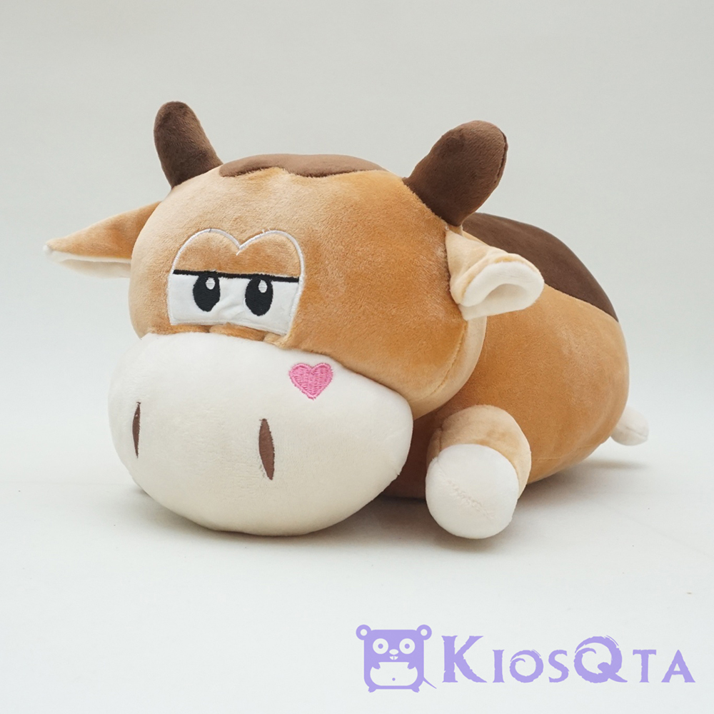 guling boneka sapi bete lucu cute cow coklat medium