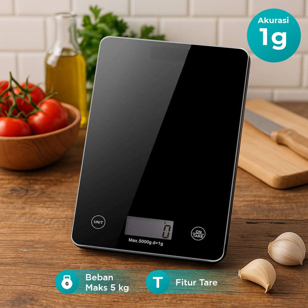 VKTECH Timbangan Dapur Mini Digital Scale 5kg 1g - CK10A