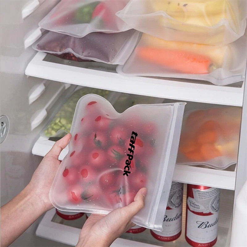 TaffPACK Kantong Plastik Organizer Makanan Silikon Food Bag Ziplock - B0271