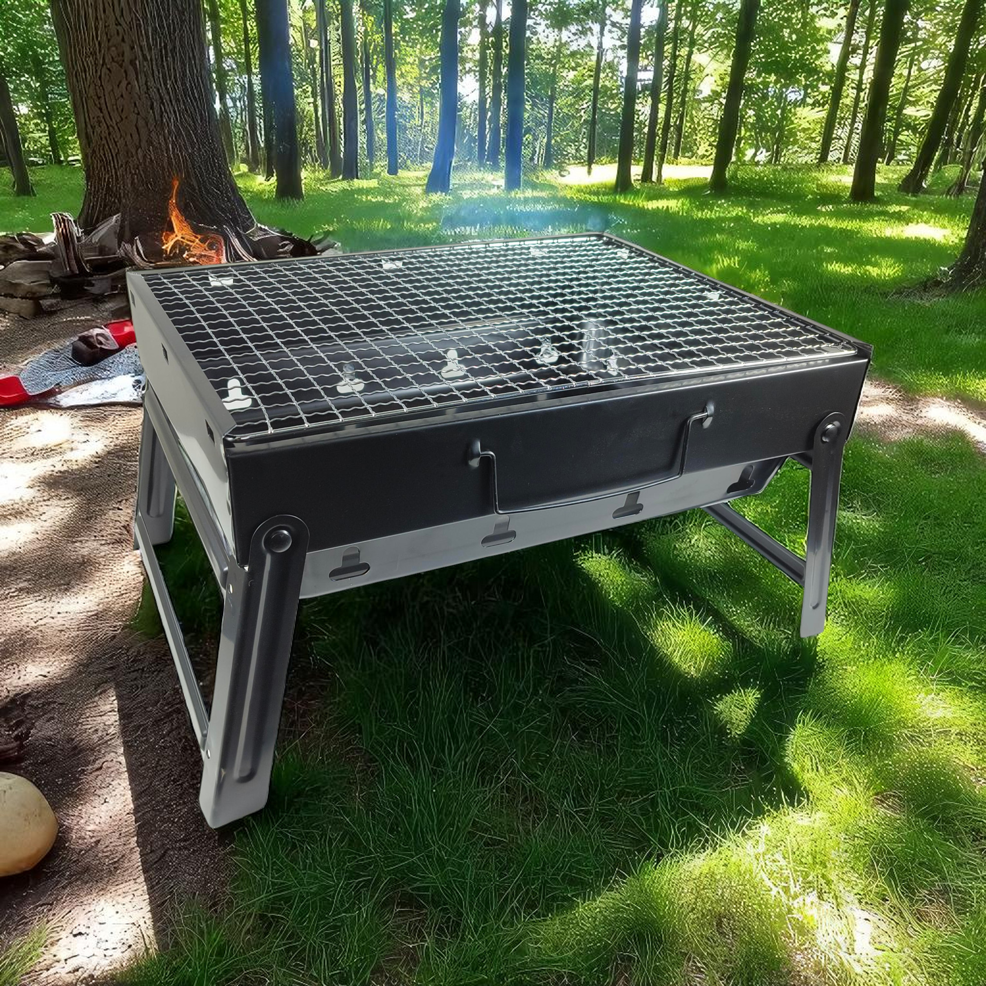 SALDNES Alat Panggang Arang Foldable BBQ Outdoor Grill Stove Portable - TL-353