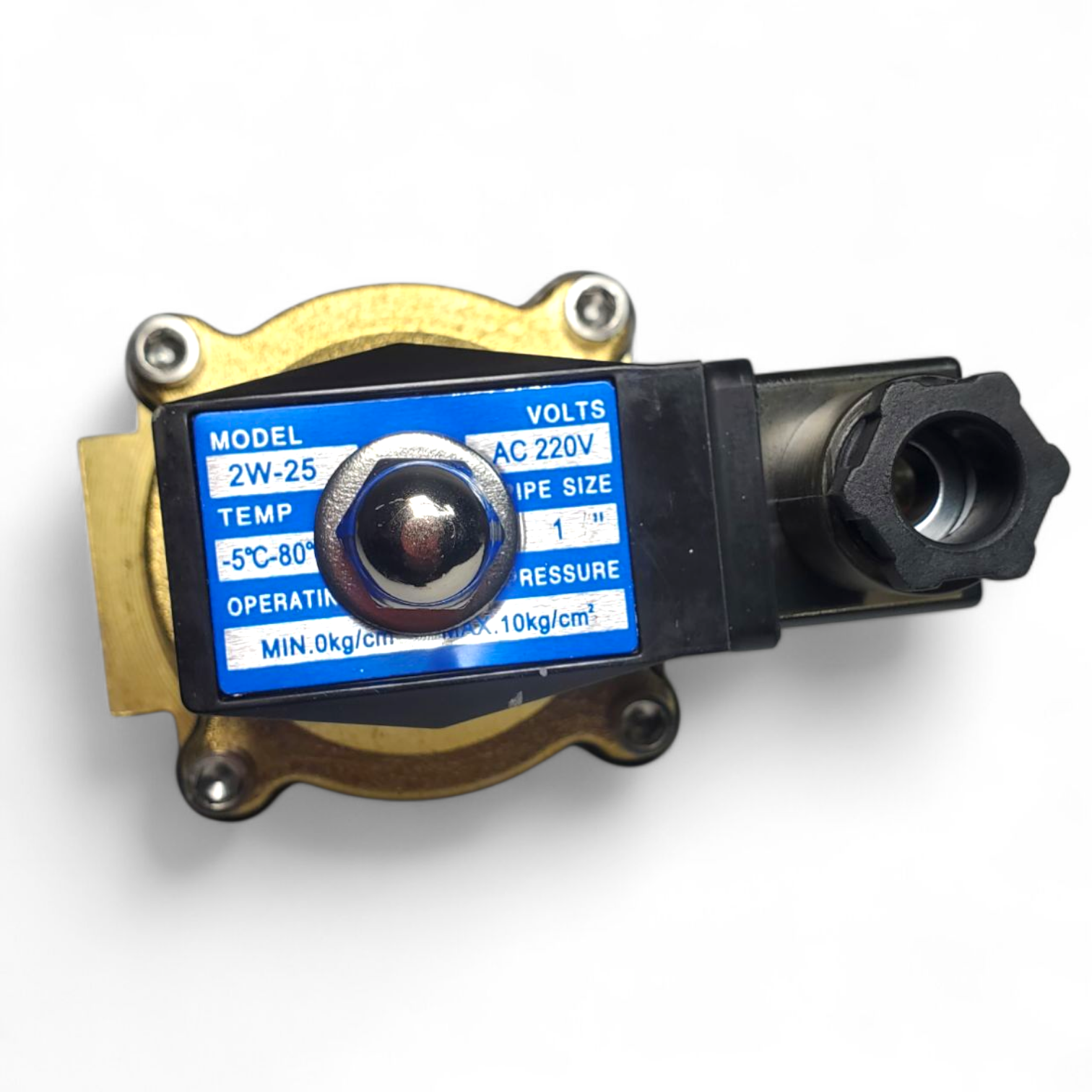 FMA Solenoid Water Valve Switch Electric Normally Closed 220V 1 Inch - 2W-25