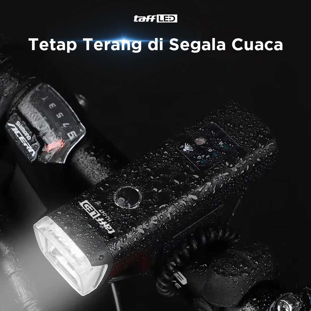 TaffLED Lampu Depan Sepeda Bike Light USB Recharge LED XPG 350 Lumens - HJ-047 - Gambar 6