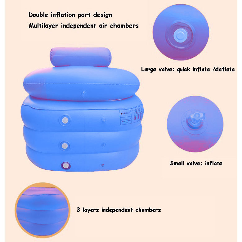 Intime Kolam SPA Bathtub Portable Folding Inflatable 160 x 84 x 64 cm - YT-038B
