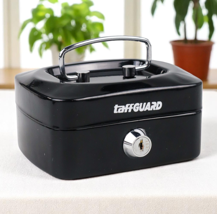 TaffGUARD Kotak Brankas Uang Safebox Key Lock 12.5x9.5x6cm - JJZS66