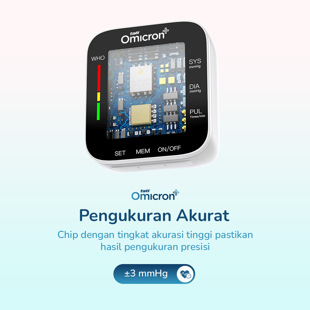 TaffOmicron Tensimeter Digital Pengukur Tekanan Darah Voice Indonesia - RZ-204