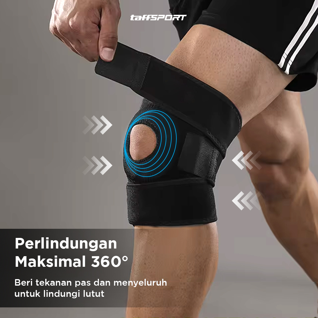 TaffSPORT Pelindung Lutut Olahraga Knee Support Fitness Gym - A-7906