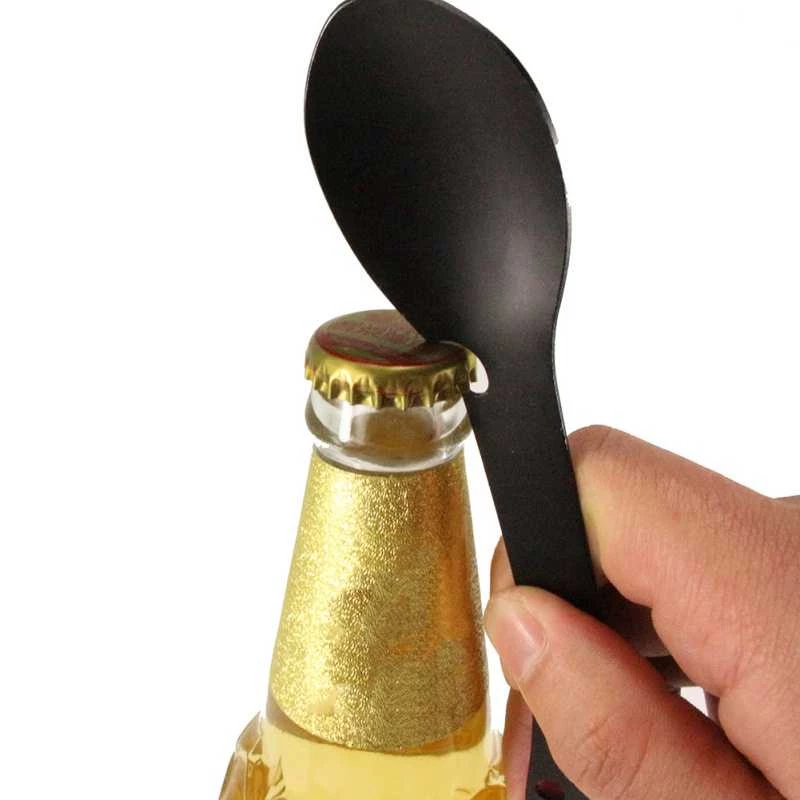 YYEDC Sendok Garpu Pisau Multifungsi Outdoor Camping Spork EDC Tools - LX708