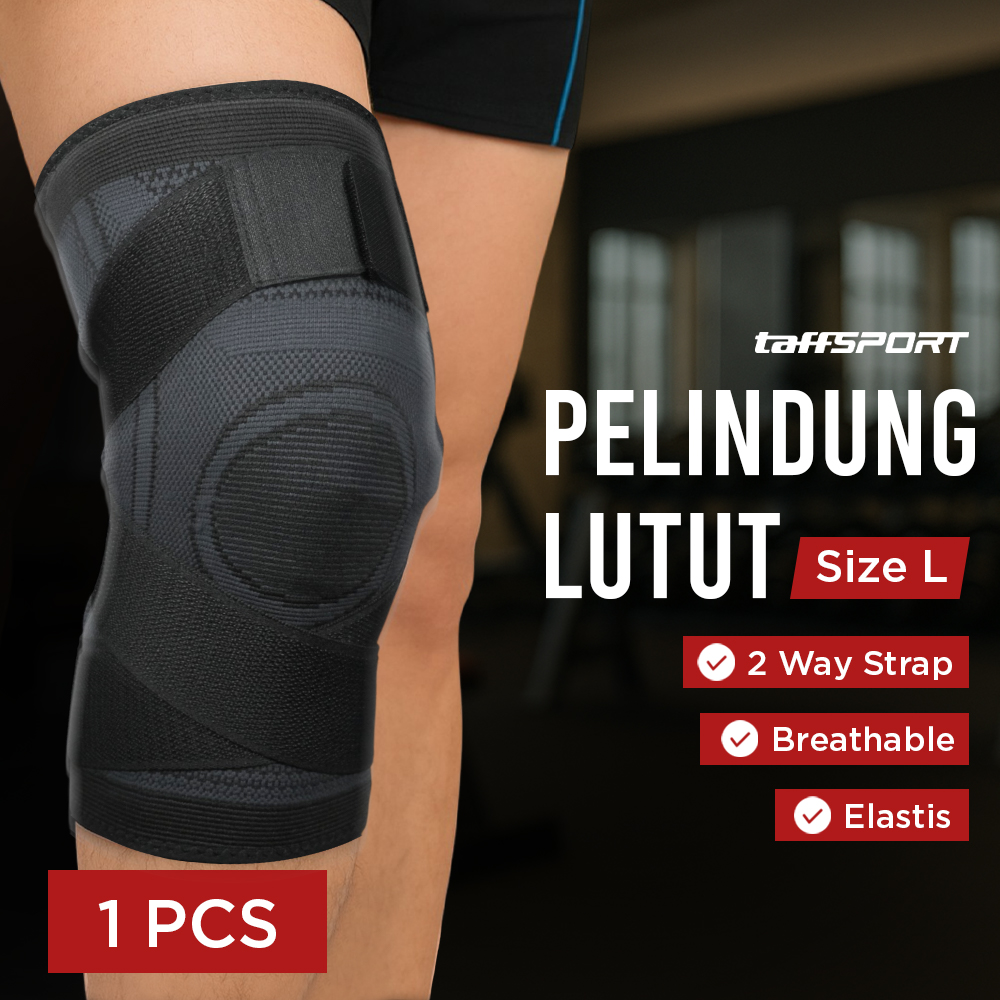 TaffSPORT Pelindung Lutut Olahraga Knee Support Sport Fitness - A-7720