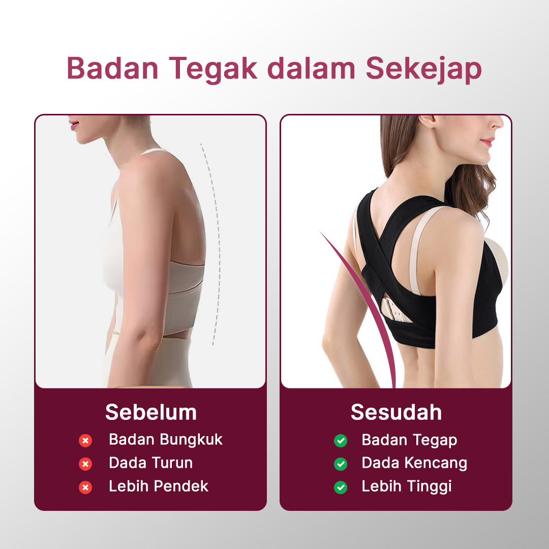 Genkent Korset Tali Body Harness Punggung Breast Support - BBJ-16