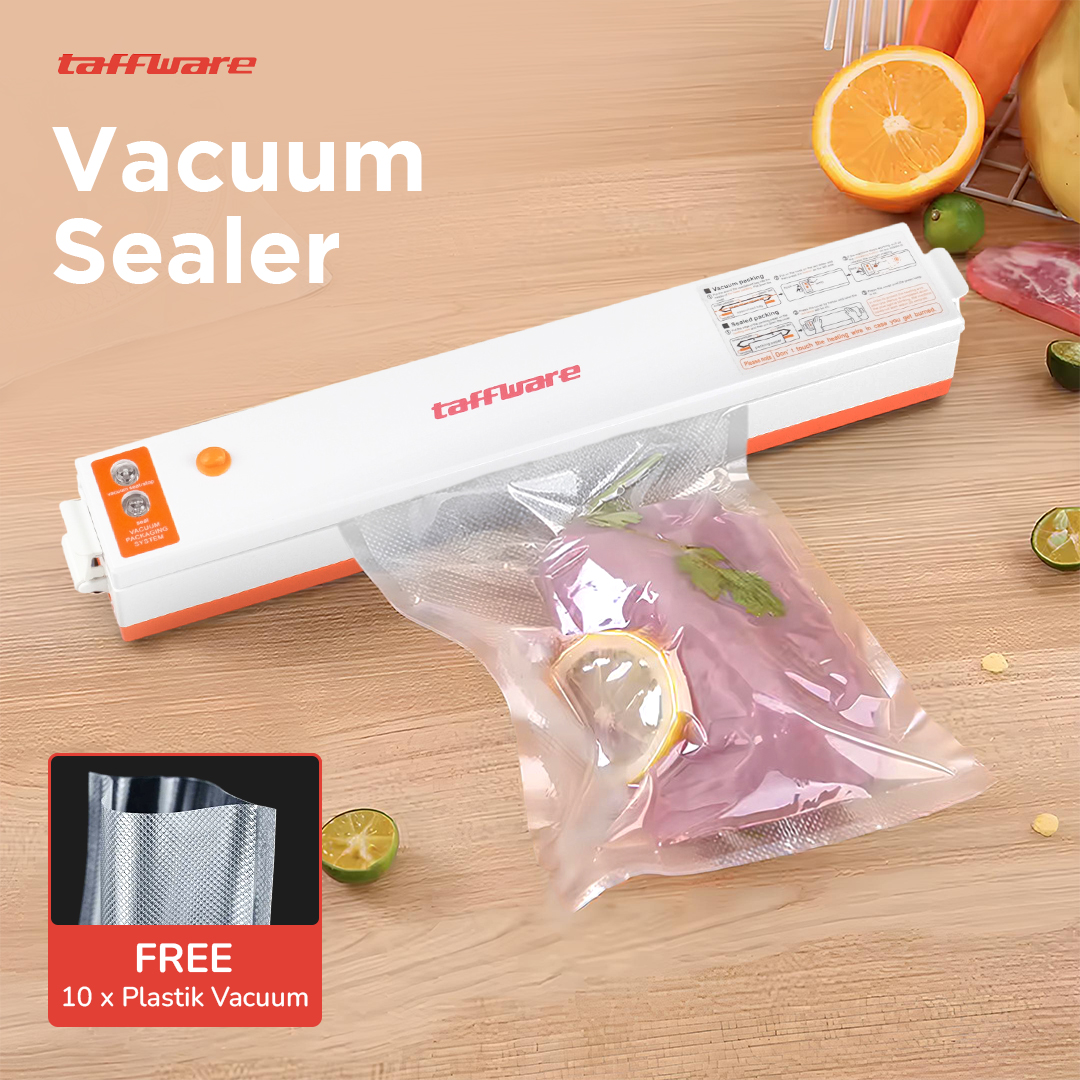 Taffware Alat Vakum Makanan Vacuum Sealer Packaging Machine with Bag - HF-001