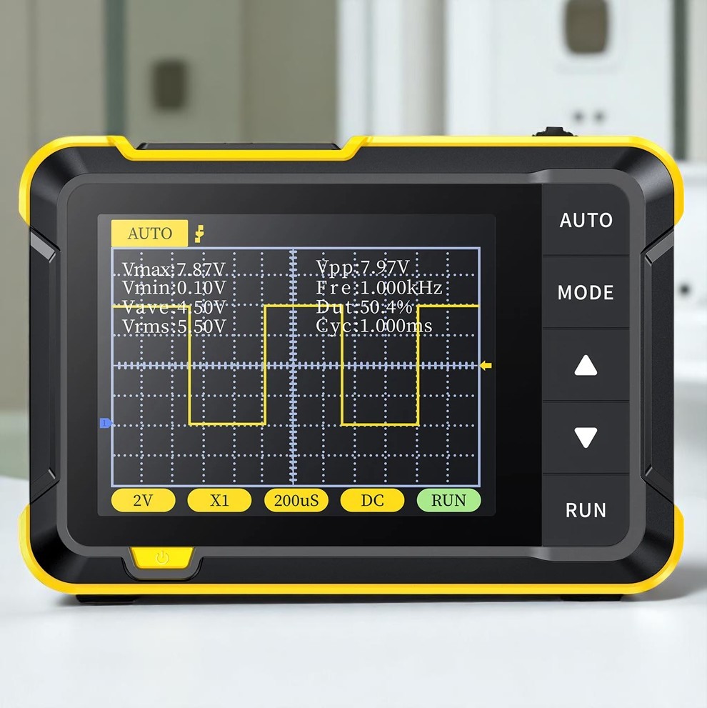 FNIRSI Osiloskop Digital Mini Handheld Oscilloscope 200KHz 2.5MS/s - DSO152