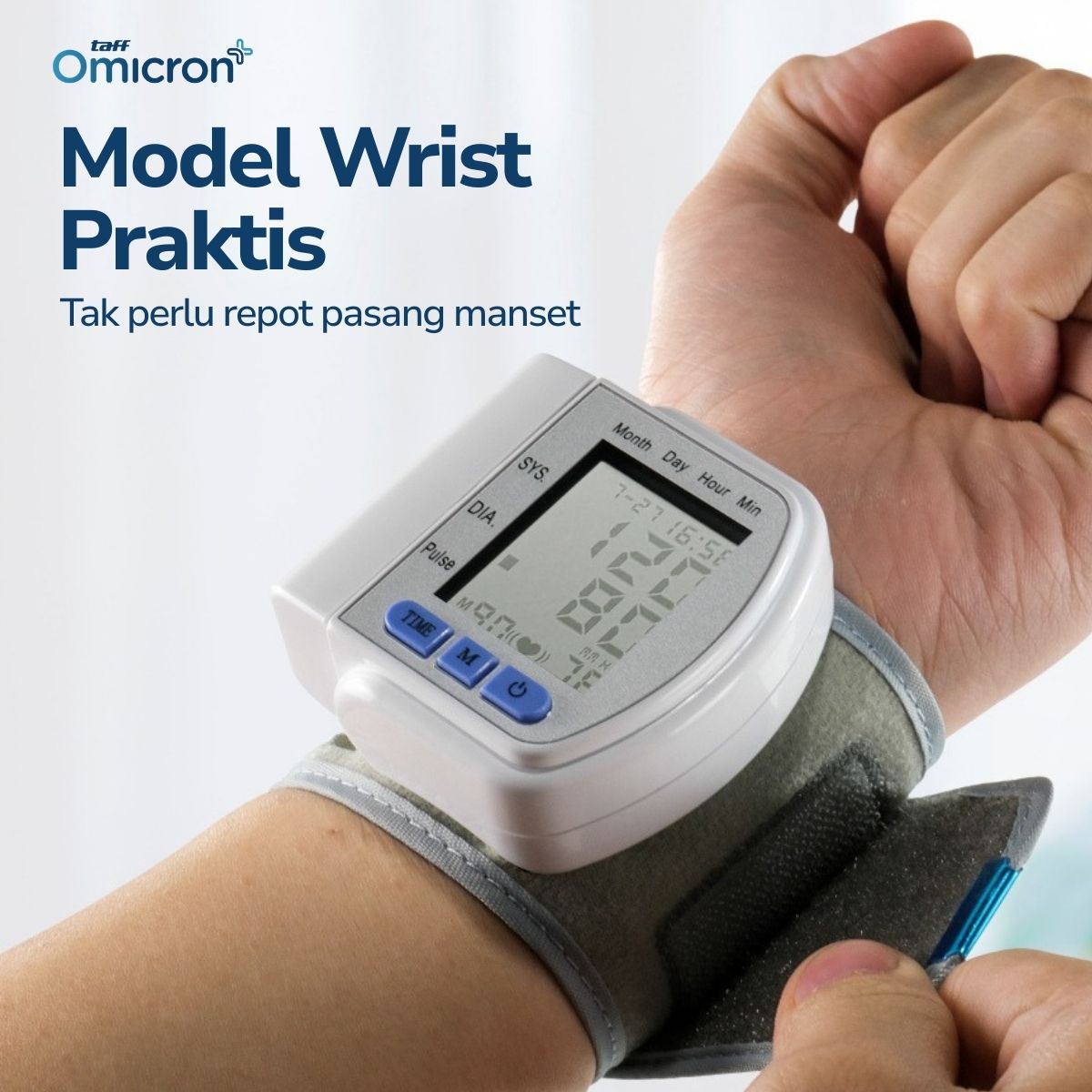 TaffOmicron Tensimeter Digital Pengukur Tekanan Darah Wrist Monitor - CK-102S