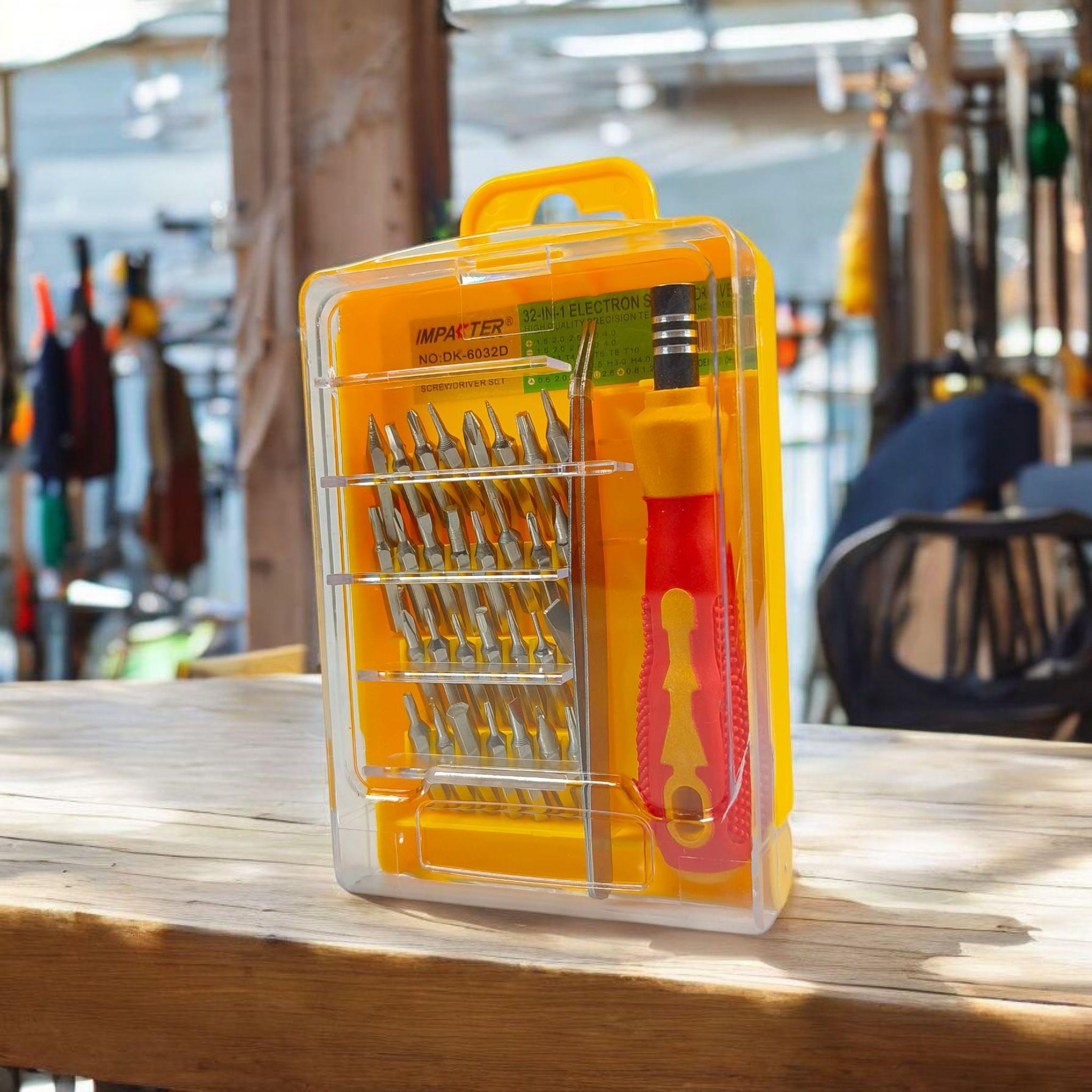 IMPACTER Complete Screwdriver Set Obeng Reparasi 32 in 1 - DK-6032D