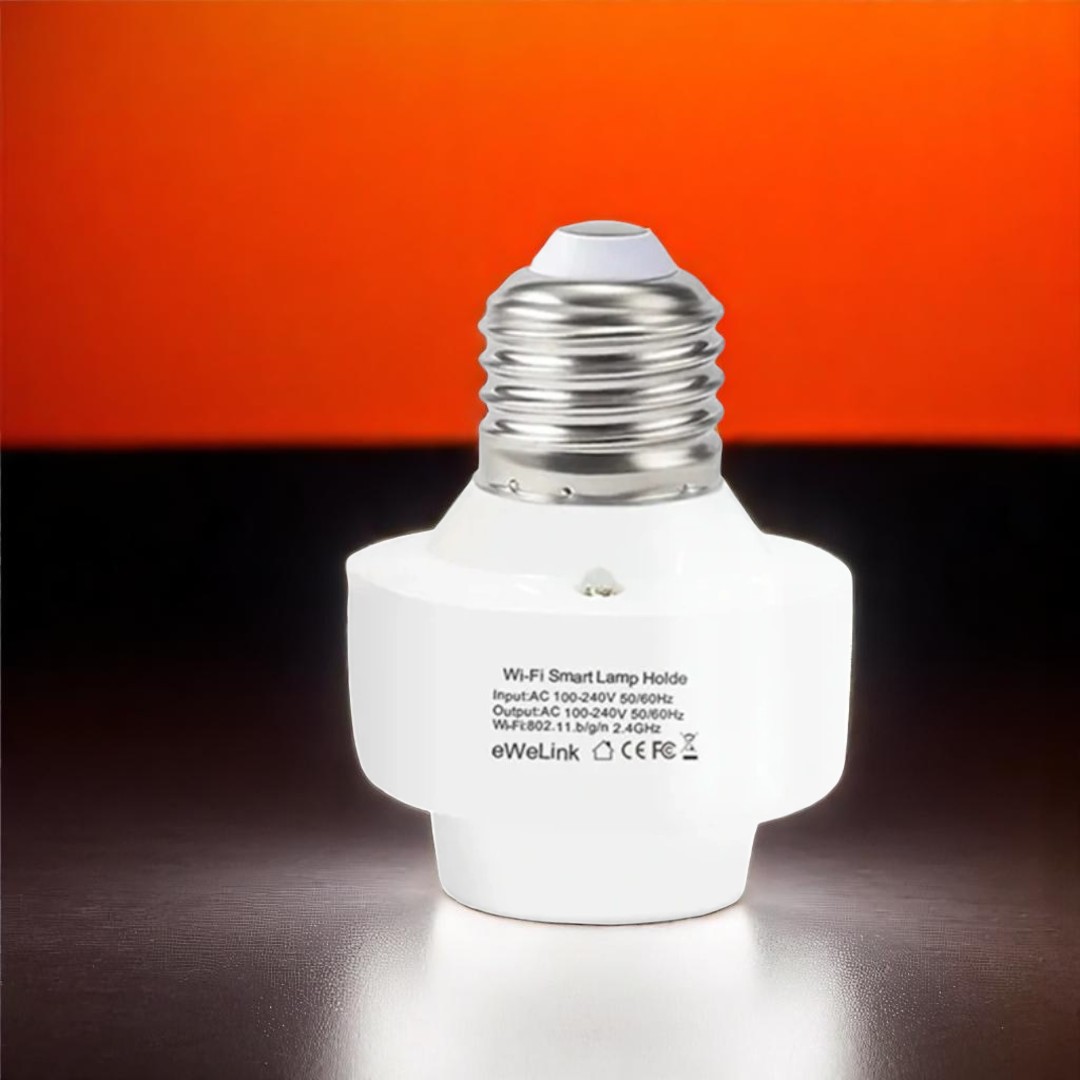 Yiweiilan Fitting Lampu Pintar Smart Lamp Socket Remote Mobile App E27 - DT0008