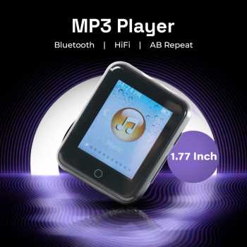 Worallymy MP3 Digital Audio Player Bluetooth HiFi AB Repeat 1.77 Inch - ATJ2117D
