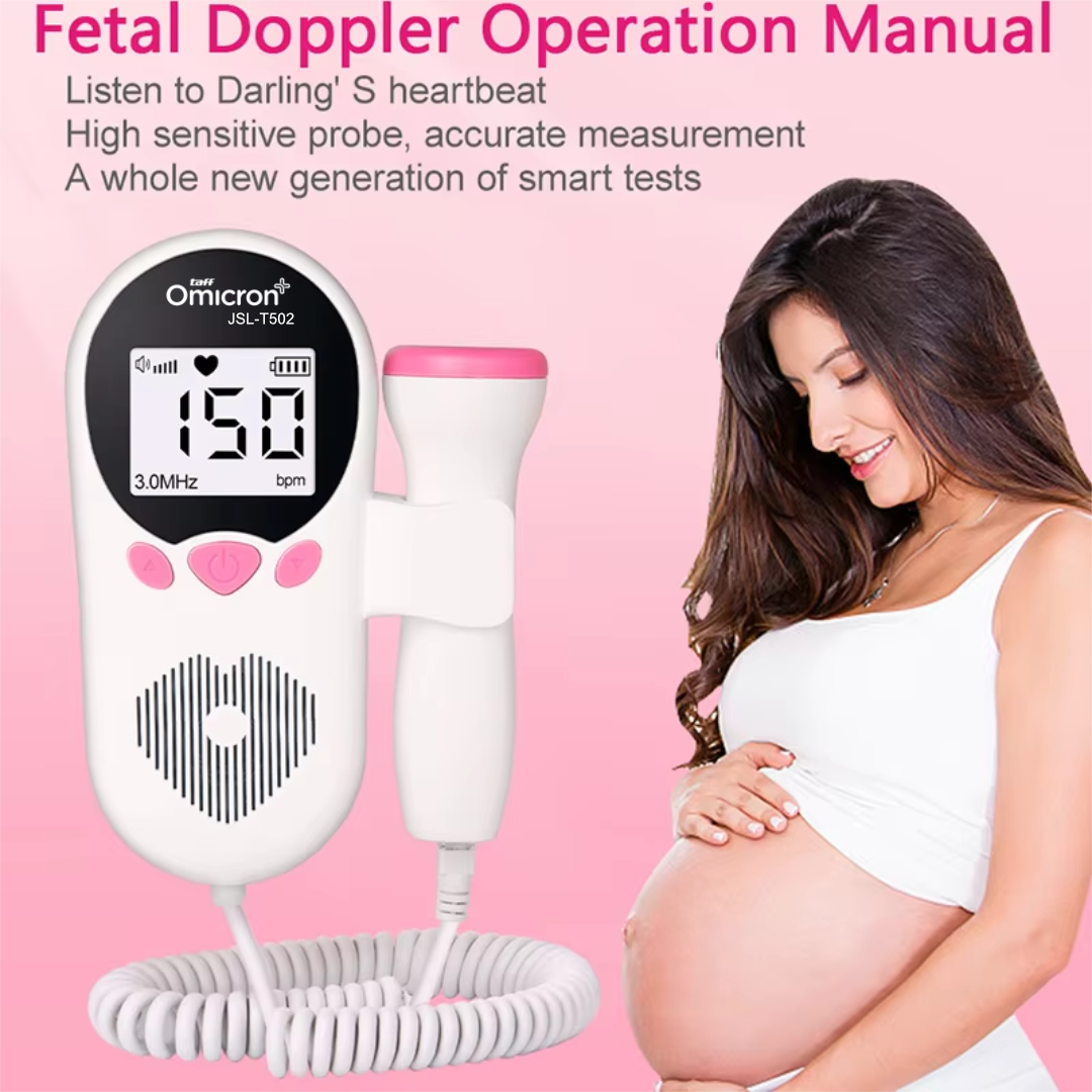 TaffOmicron Deteksi Jantung Janin Bayi Fetal Doppler Heartrate - JSL-T502