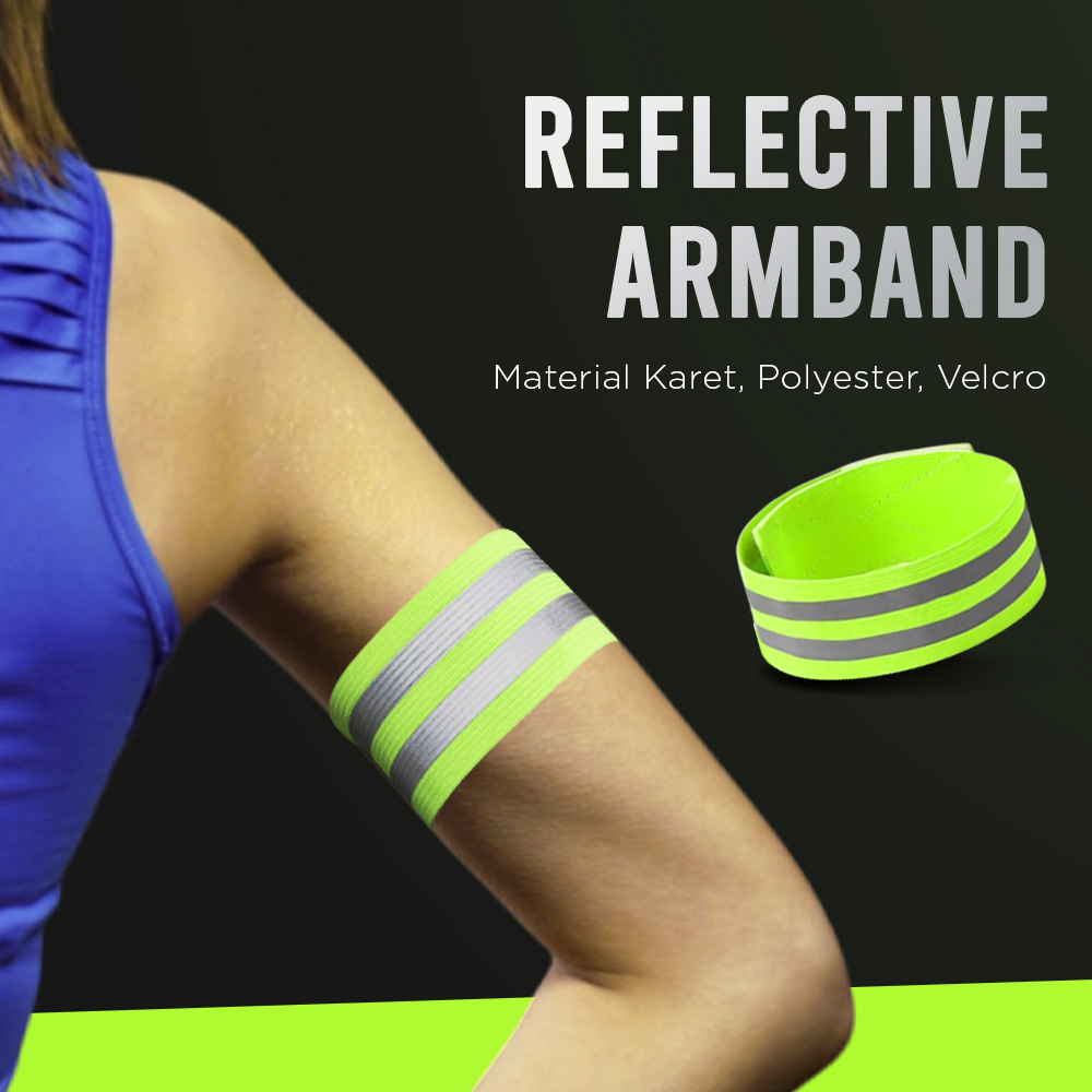 Mixxar Gelang Reflektif Safety Reflective Arm Wrist Ankle Band 1 PCS - 2974