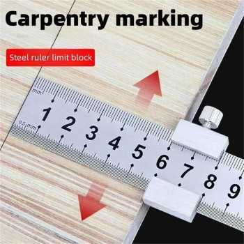 GASSEW Mistar Penggaris Alat Ukur Besi Capentry with Ruler Positioning - DB6