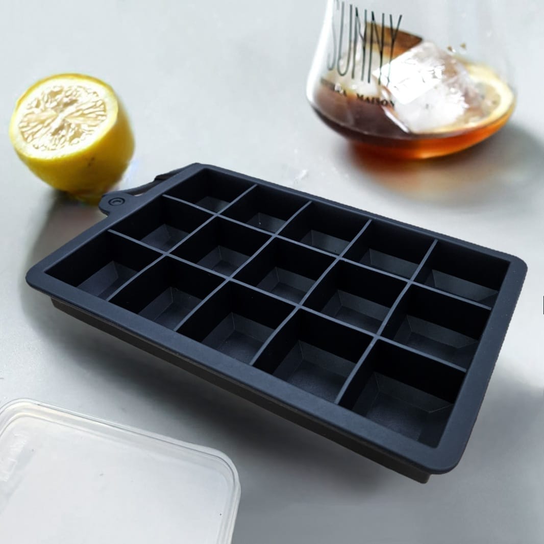 SSGP Cetakan Es Batu Silikon Kotak 15 Grid Ice Cube Tray - DY0971