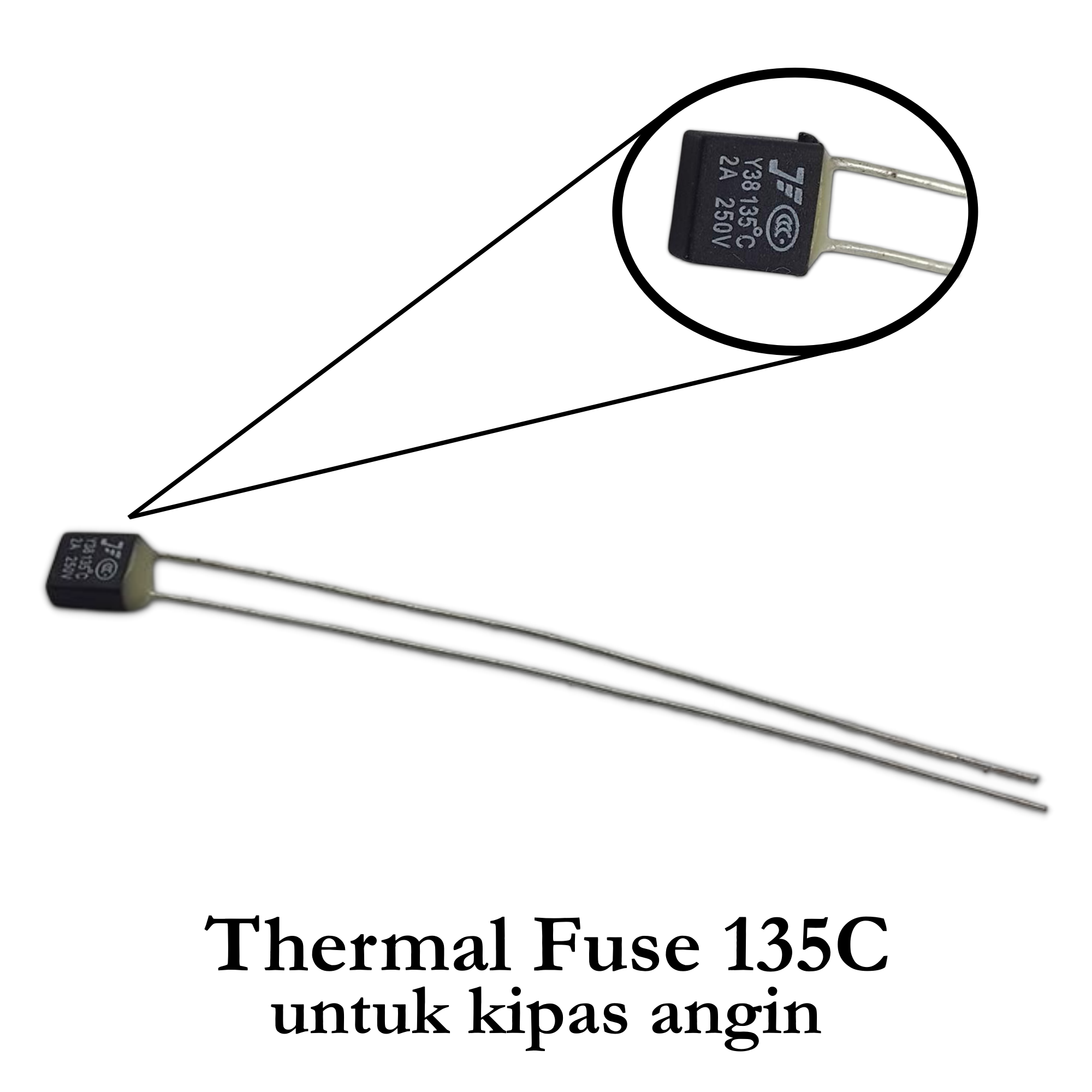 Thermal Fuse Kotak 135 C ( untuk kipas angin )