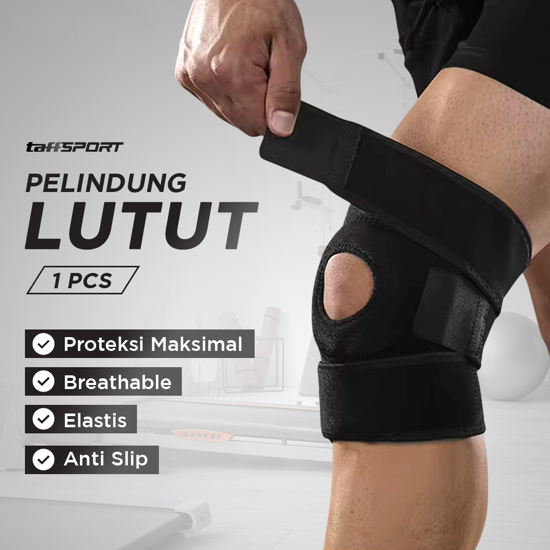 TaffSPORT Pelindung Lutut Olahraga Knee Support Fitness Gym - A-7906