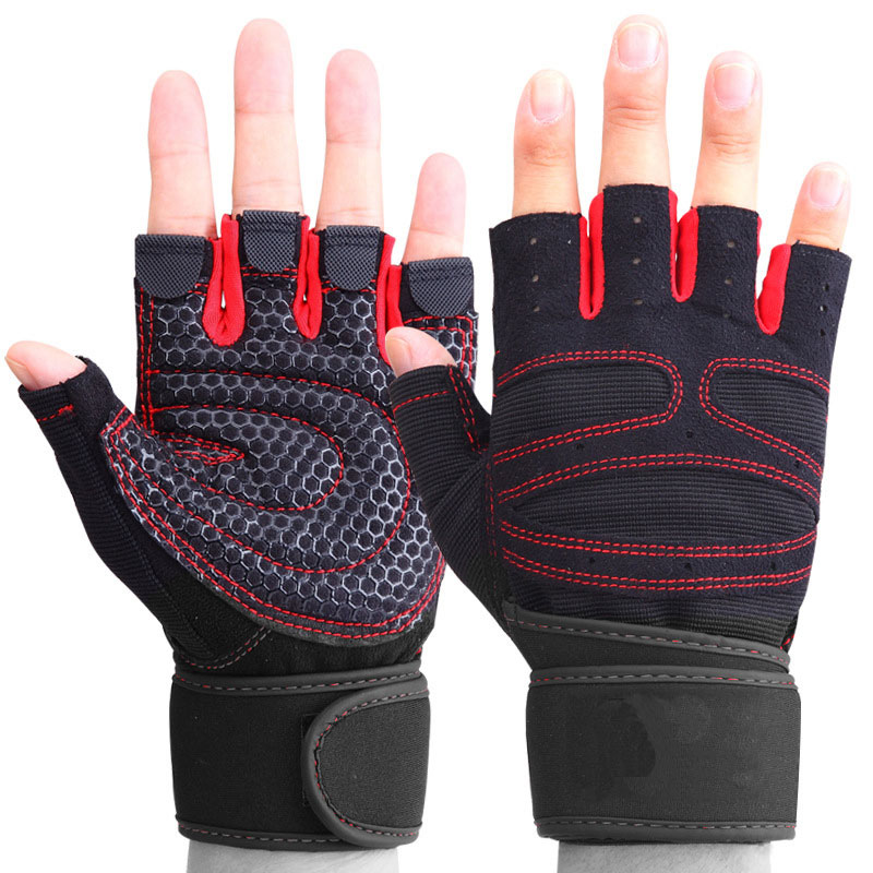 HU WAI YUN DONG Sarung Tangan Motor Olahraga Half-Finger Gloves - HWYD